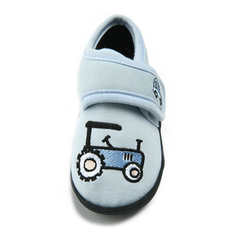Custom Embroidery Toy Car Indoor Children Boysslippers Cheap Price Cute Slippers for Kids