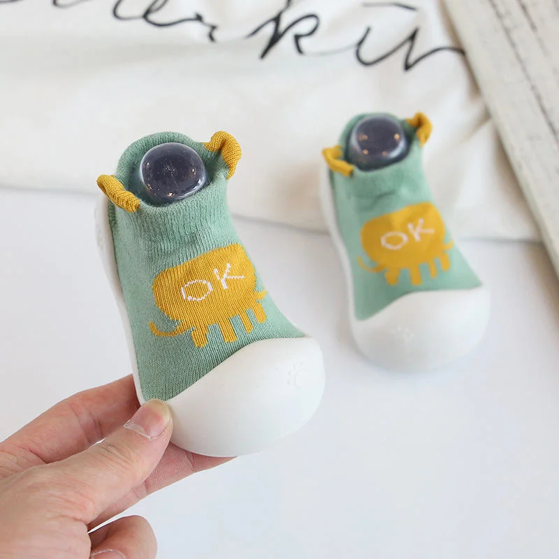 Baby Casual Wholesale Breathable Non-Slip Floor Socks Shoes Cotton Knitted Baby Infant Sneakers Boys Kids Shoes for Children