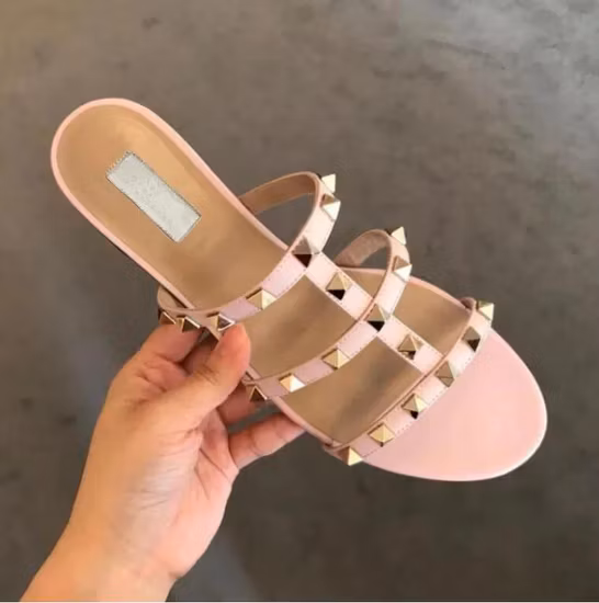Zonxan2022luxury Summer Ladies Sandals Flat Slippers, Casual Shoes Fashion Beach Shoes Flat Sandals Women&prime; S Shoes